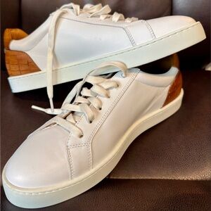 👟 Magnanni White Leather Sneakers EU 41 / US 8 NWOT Made in Portugal 🇵🇹